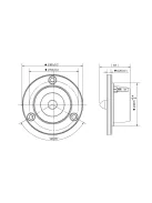 XT25SC90-04 1" Dual Ring Radiator Tweeter