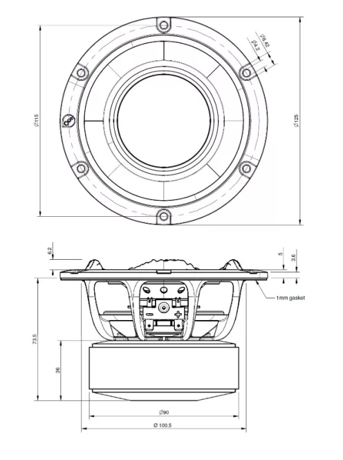 4.0X04-NFC-01 - Purifi Ultra Low Distortion Extended Woofer 4" 4Ω