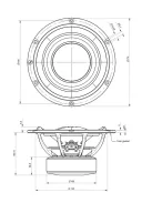 6.5X08-NFA-01 - Purifi Ultra Low Distortion Extended Woofer 6.5" 8Ω