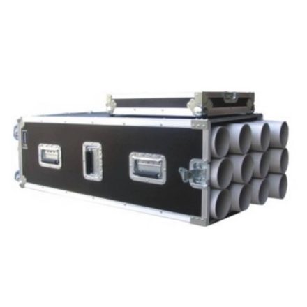 mikrofonállvány konténer 12 db mikrofonállvány szállítására, 9,5 mm vastag rétegelt falemezből 