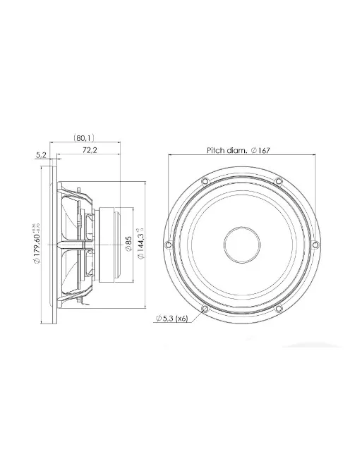 Discovery 18W/8424G00 7" Woofer