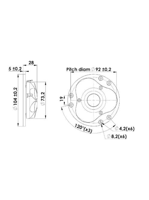Scan-Speak Illuminator D3004/666000 Dome Tweeter