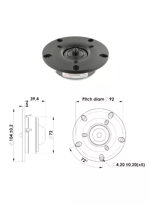 Discovery R2604/832000 1" Ring Radiator