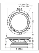 SICA 6 M1 1,5 CS 4Ω Középsugárzó