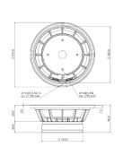 SICA 8 C 2 CP Koaxiális, magassugárzó meghajtó nélkül