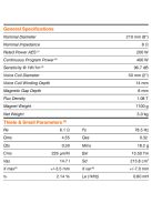 SICA 8 C 2 CP Koaxiális, magassugárzó meghajtó nélkül