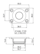 SICA LP 38x50.18/N5 TW Dóm Magassugárzó 8Ω