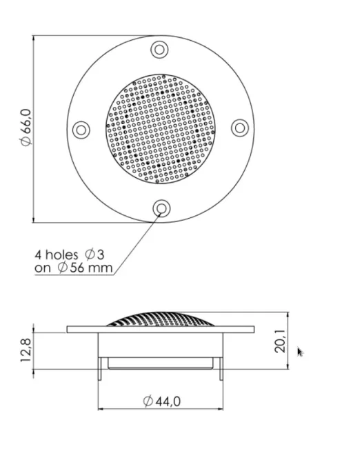 SICA LP 66.25/N14 TW Dóm Magassugárzó 4Ω