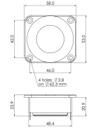 SICA LP 28/N20 TW - IND- Dóm Magassugárzó 8Ω