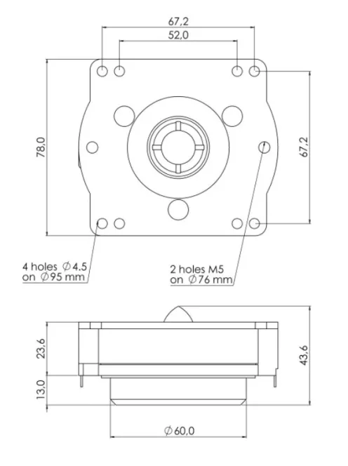 SICA CD 78.26/N92, 8 Ohm Nyomókamrás meghajtó