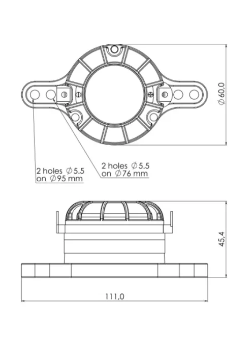 SICA CD 60.38/N92, 8 Ohm Nyomókamrás meghajtó