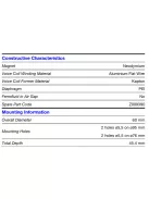 SICA CD 60.38/N92, 8 Ohm Nyomókamrás meghajtó