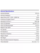 SICA CD 120.44/640 T, 8 Ohm Nyomókamrás meghajtó
