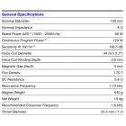SICA CD 120.44/640 T, 8 Ohm Nyomókamrás meghajtó