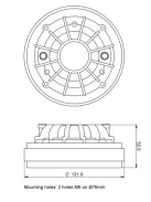 SICA CD 120.44/640 POLY, 16 Ohm Nyomókamrás meghajtó