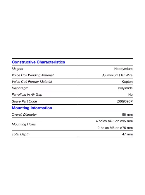 SICA CD 95.44/N240 POLY, 8 Ohm Nyomókamrás meghajtó