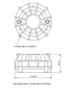 SICA CD 95.44/N240 T, 16 Ohm Nyomókamrás meghajtó
