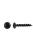 4.2 mm x 25.4 mm Deep Thread Pan Head Screw Black
