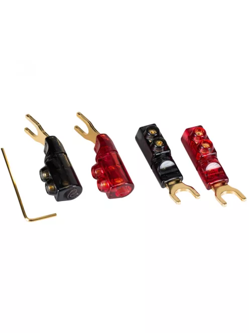7.9 mm Spade Terminals with Dual Set Screws and Poly Carbonate Shell 2 Pairs