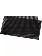 Black Perforated Crossover Board | Pair | 12,70 x 17,78 cm