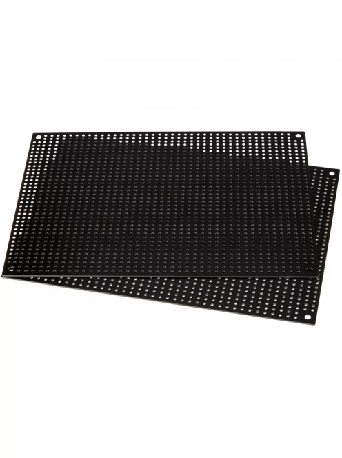 Black Perforated Crossover Board | Pair | 12,70 x 17,78 cm