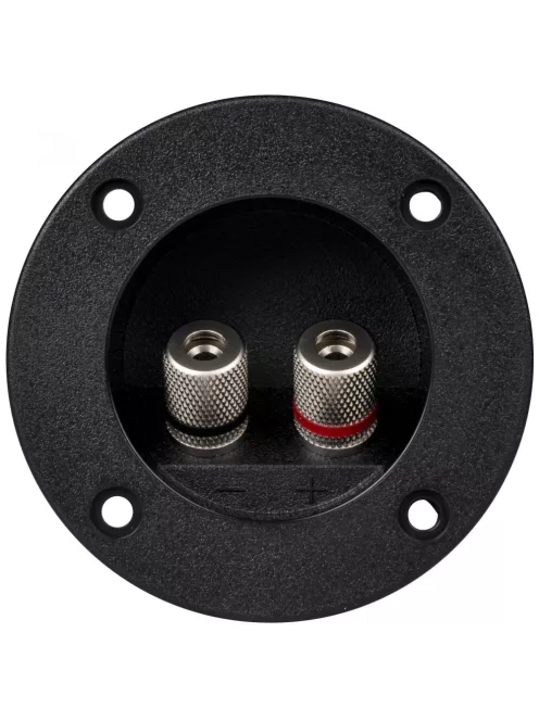 Round Speaker Terminal Cup Satin Nickel Binding Post Banana Jack