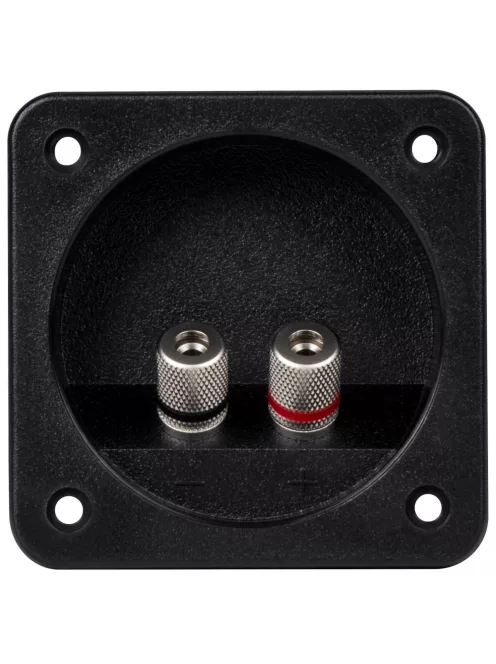 Square Speaker Terminal Cup Satin Nickel Binding Post Banana Jack