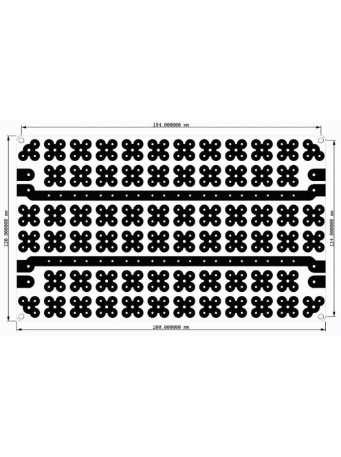 PCB-S02 Cloverleaf Pitches Crossover Board | 12 x 20 cm