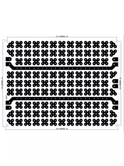 PCB-S03 Cloverleaf Pitches Crossover Board | 17 x 22 cm