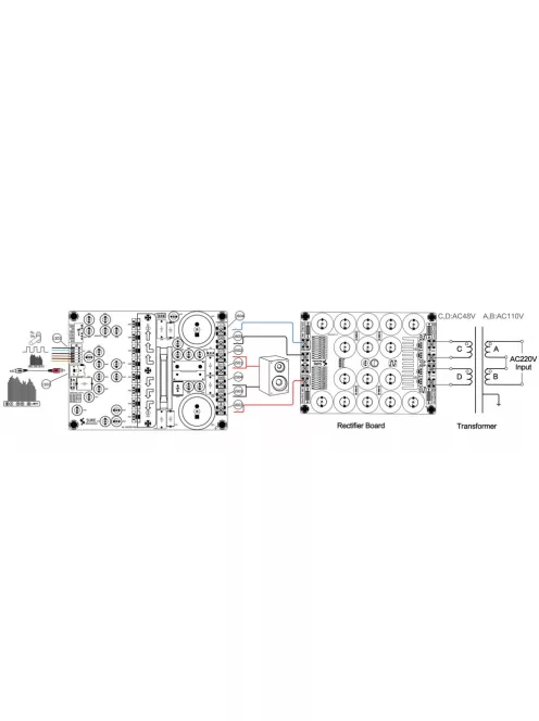 AA-AB31512 1x500W IRS2092 4 Ohm Class D Audio Amplifier Board