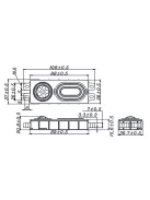 T1-1931S Speaker Module | 89 x 36,5 mm | 1" PP. rectangle full range module
