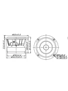 W3-2141 3-1/2" Paper Cone Full Range Driver 8 Ohm